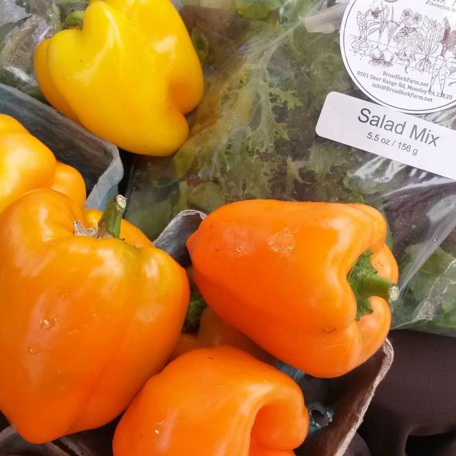 salad orange peppers